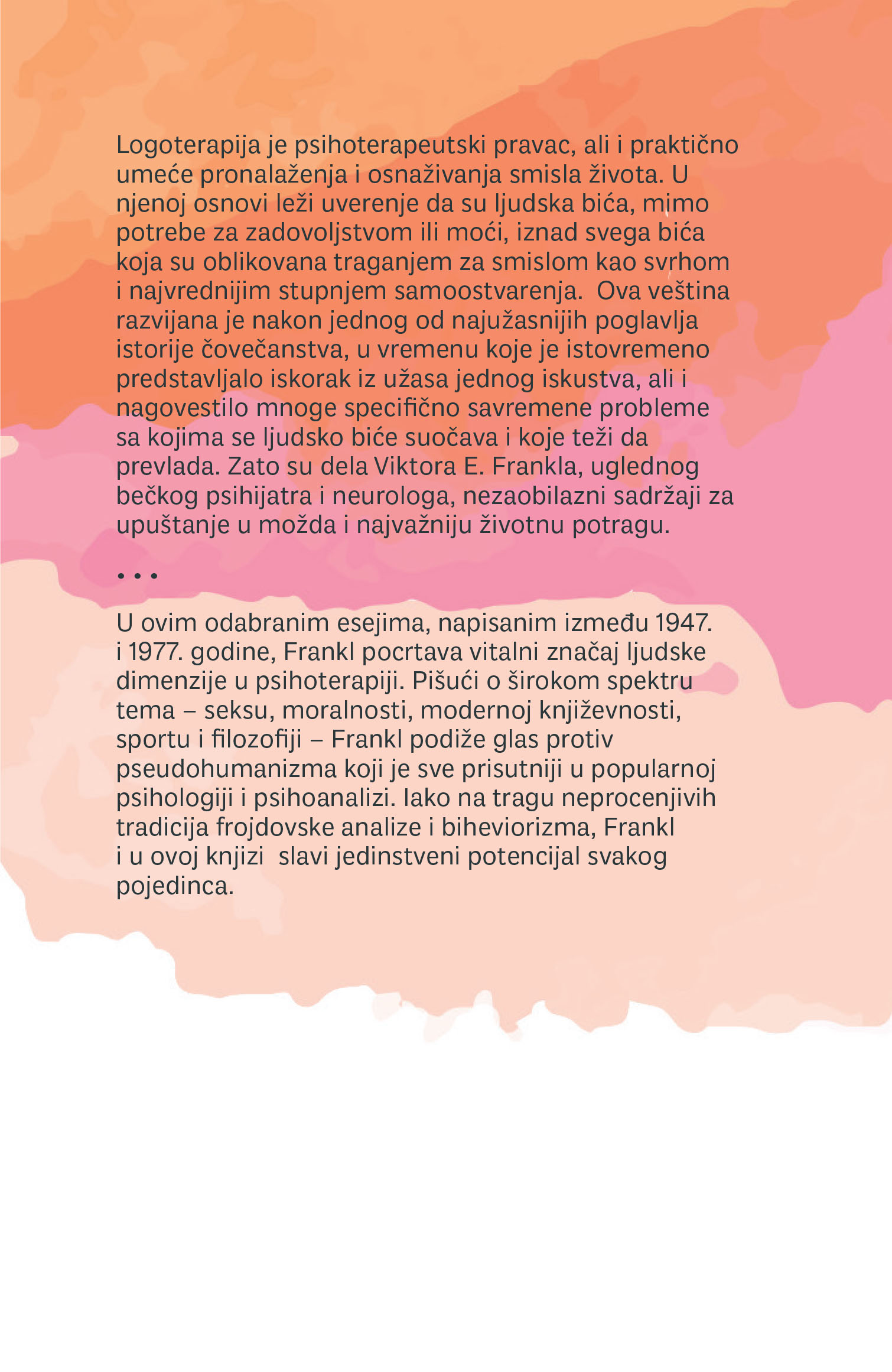 nečujni vapaj za smislom viktor frankl