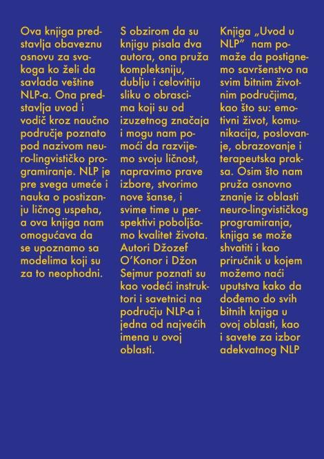 uvod u nlp džozef o konor i džon sejmur džozef o konor