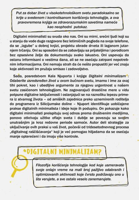 digitalni minimalizam kako da živite bolje sa manje tehnologije cal newport