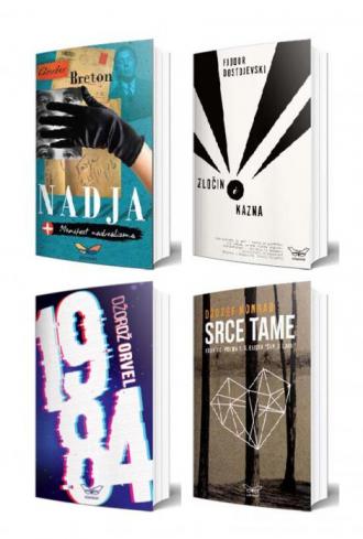akcija klasici 4 knjiga (40 popusta) andre breton brem stoker džordž orvel džozef konrad fjodor dostojevski
